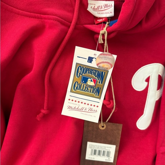 Men's M Lenny Dykstra Burgundy Philadelphia Phillies Name & Number NWT hoodie - Picture 2 of 3